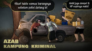 AZAB KAMPUNG KRIMINAL 1 - Kerjaan warganya copet & tukang jarah #HORORMISTERI | Kartun Hantu Zombie