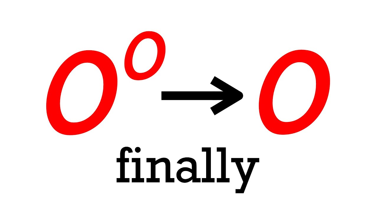 finally 0^0 approaches 0 (after 6 years!) - YouTube