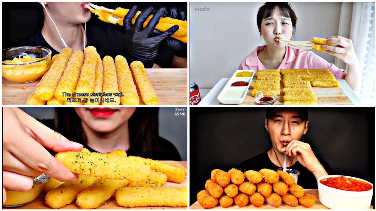 [ASMR-EATING] TẬP HỢP VIDEO ĂN PHÔ MAI QUE| CHEESE STICK