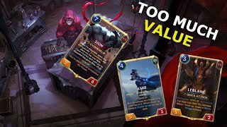 You just CAN'T run out of value with this card! | Legends of Runeterra Gameplay