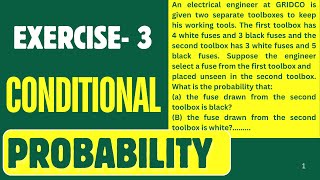 Exercise 3| Conditional Probability| Worked Example