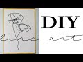 Line Art DIY ~ How to Create Your Own Wall Art