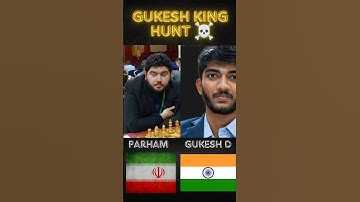 Gukesh epic King Hunt??🔥☠️ #chess #chessbaseindia #magnuscarlsen #gukesh #shorts #olympiad #chess24