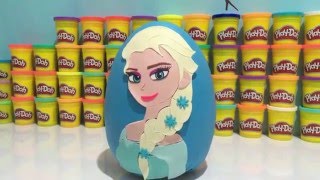 Elsa Dev Sürpriz Yumurta 12 Adet Frozen-Karlar Ülkesi Sürpriz Oyuncakları Play-Doh