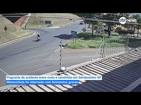 Video flagrante-de-acidente-entre-moto-e-caminhao-em-sertaozinho-sp
