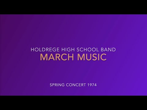 Holdrege High School Band - March Music, 1974 Spring Concert