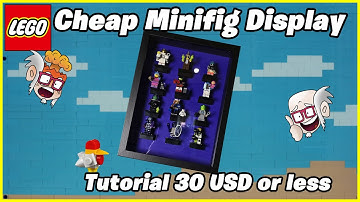 Affordable Lego Minifigure Display DIY Tutorial - Complete Step-by-Step Instructions.