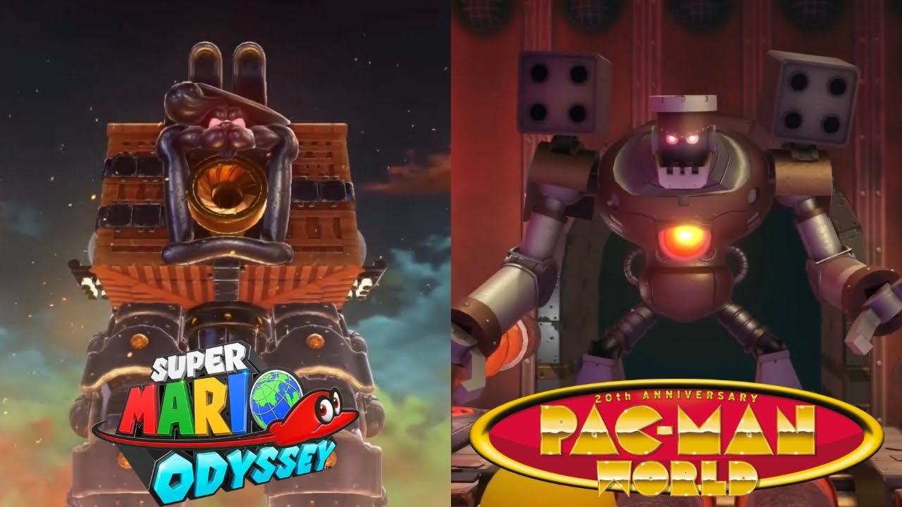 Super Mario Odyssey Bosses with Pac-Man World Music