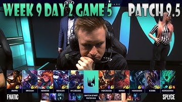 Fnatic vs Splyce | Game 5 W9D2 LES/EULCS 2019 Spring | SPY vs FNC - Patch 9.5