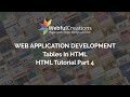 Tables in HTML - HTML Tutorial - Web Application Development - Part 4