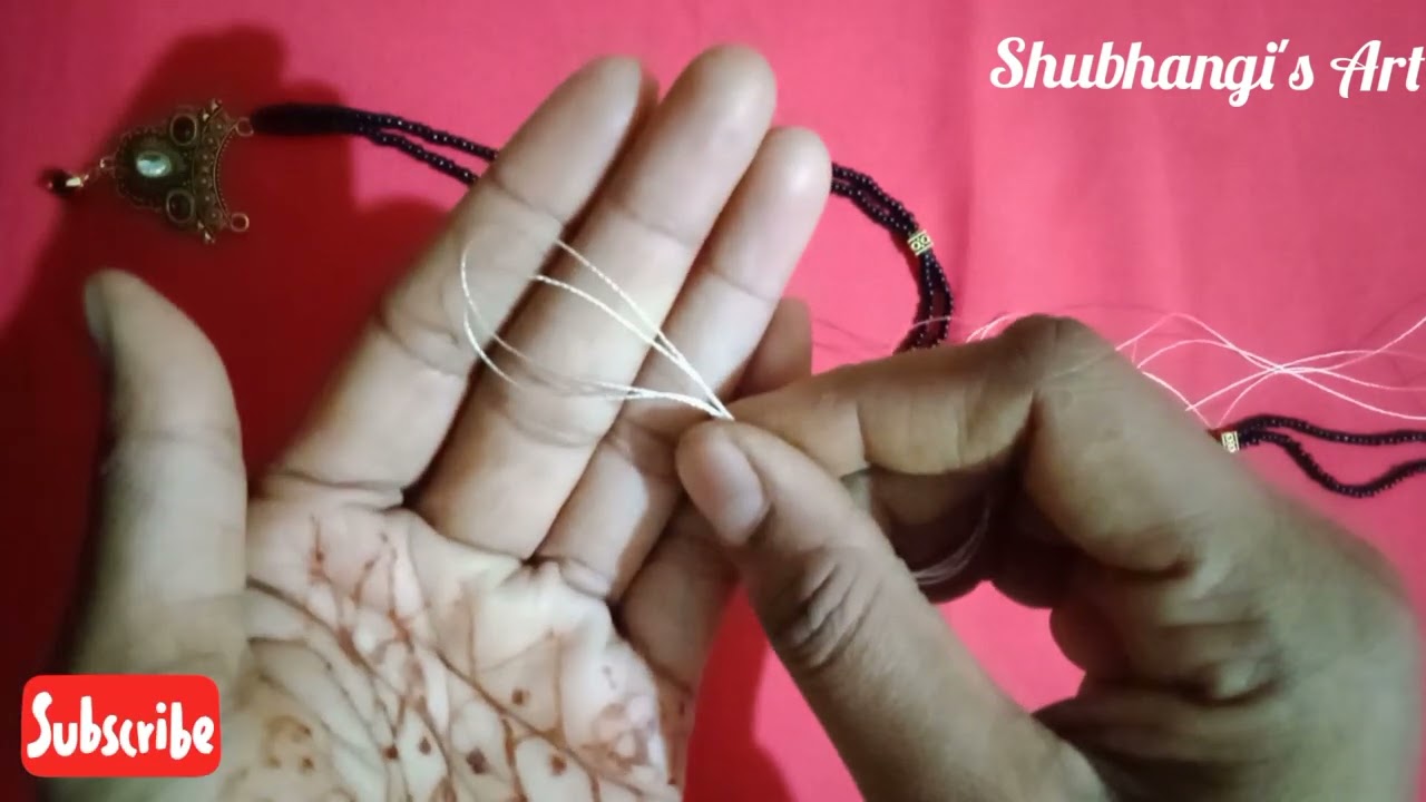 long mangalsutra for daily use, with new look| mangalsutra kaise banaye | mangalsutra design -15