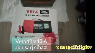 Veta 12V 12A Akü Sarj Ci̇hazi Tanitim Ve Kutu İçeri̇ği̇