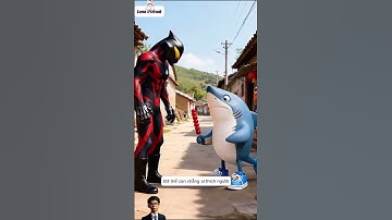[ULTRAMAN] Belial bắt nạt cá Mập con trên bãi biển #funny #shorts #ultraman