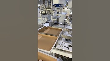 Big tray empty case carton box erecting folding forming machine video