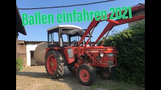 Heuballen einfahren mit Zetor 4712 (2021)  -2k-