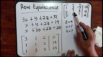 Row Equivalence Part 1