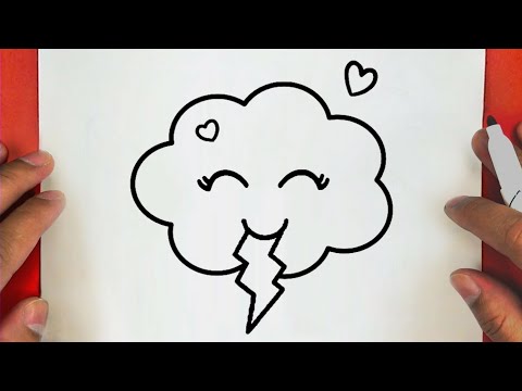 كيف ترسم سحابة ممطرة كيوت خطوة بخطوة رسم سهل تعليم الرسم للمبتدئين drawing  a cute rainy cloud mp3