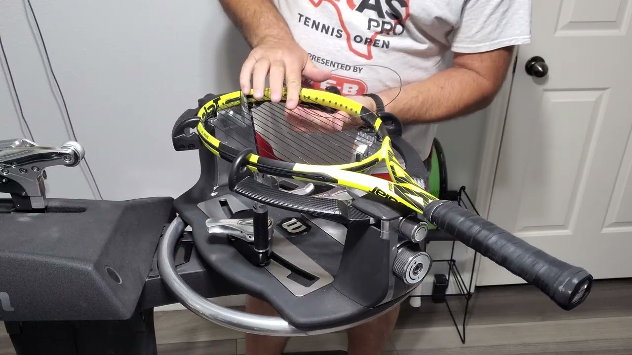 2019 Babolat Pure Aero step by step stringing instructions