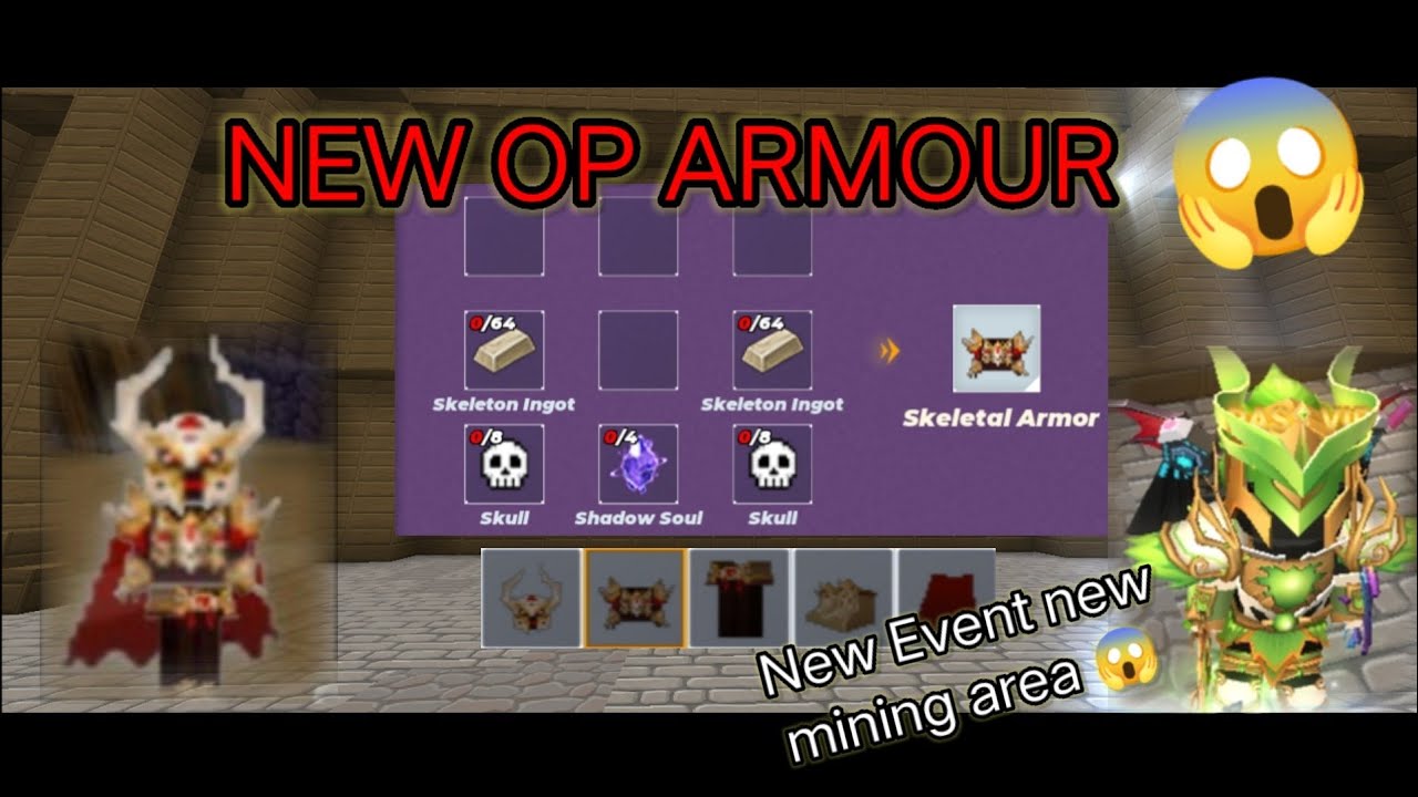 New op Armour 45 Critical Strick rate new ''SkeLetal'' Armour