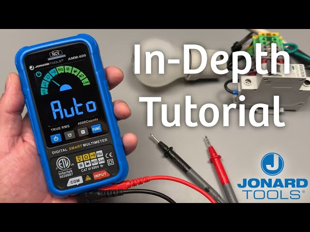 How to Use Jonard Tools AMM-600 Auto Detecting Multimeter - YouTube