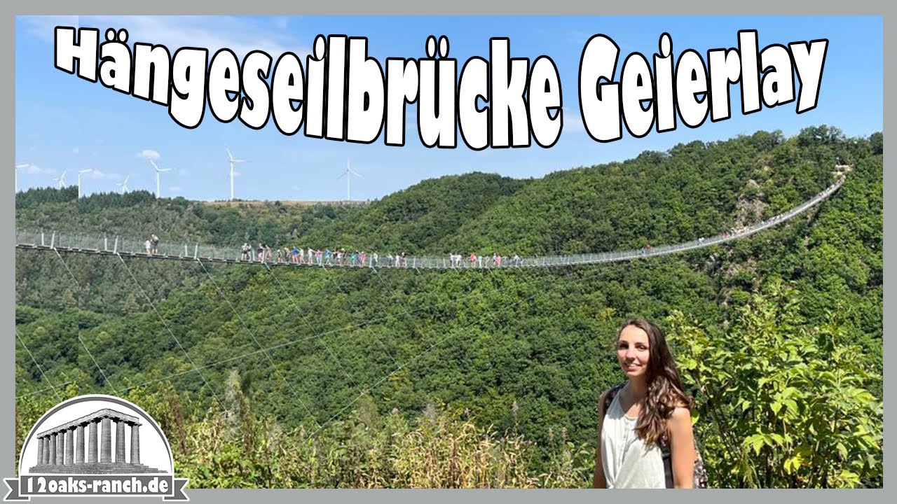 Höhenangst tabu: Die Geilerlay Hängeseilbrücke in der Nähe von Cochem ...