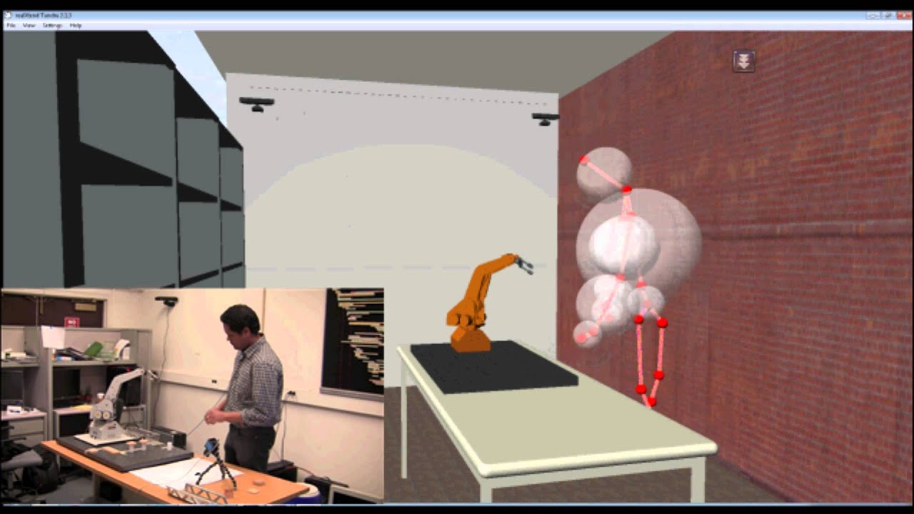Safe Human Robot Collaboration using Multiple Kinects based Human ...