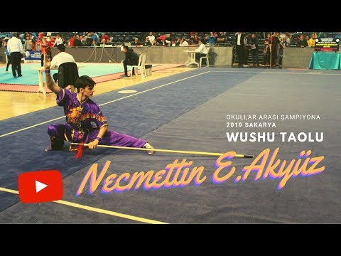 Dünya Şampiyonu Necmettin Erbakan AKYÜZ 2019 Wushu Kung Fu Okul Sporları Taolu Performansı