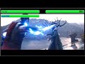 Thor and Valkyrie Vs Hela With Healthbars