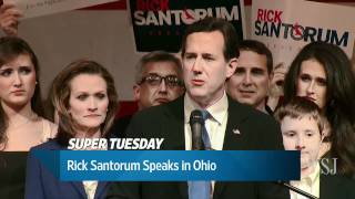 Rick Santorum Speaks From Ohio on Super Tuesday