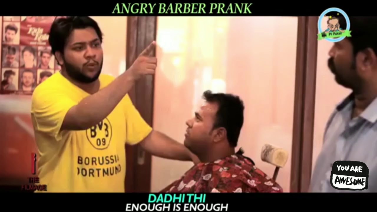 Barber prank | nadir ali | 1inAll | must watch so funny ...