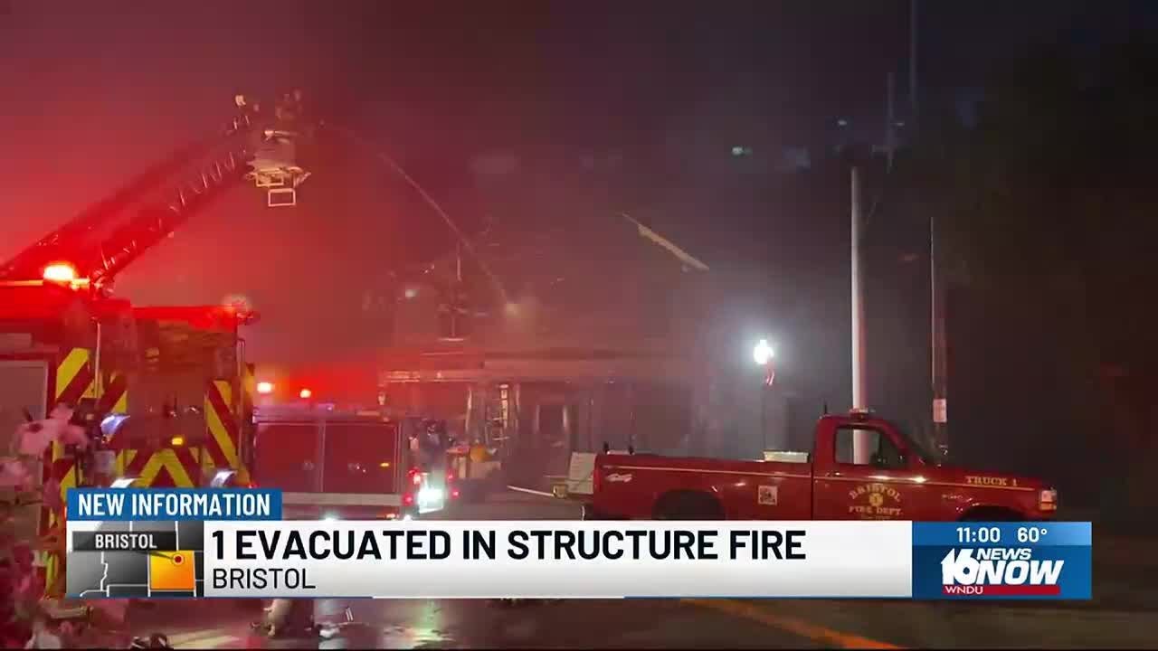 Crews battle massive house fire in Bristol - YouTube