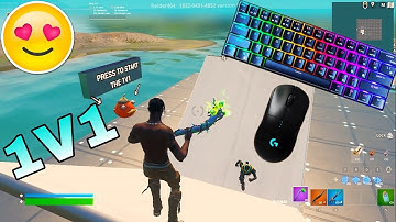 😴ASMR Fortnite Satisfying 💤 1V1 Build Fight Gameplay  RK61 Keyboard Sounds 4K 60fps
