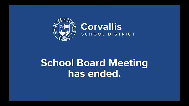 (Livestream) Corvallis School Board Meeting 11/10/2025