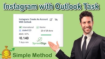Instagram create an account with outlook | How to complete Instagram task in Sprout gigs|#sproutgigs