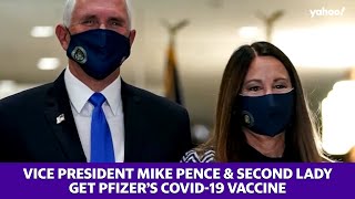 Vice President Mike Pence receives Pfizer’s COVID-19 vaccine