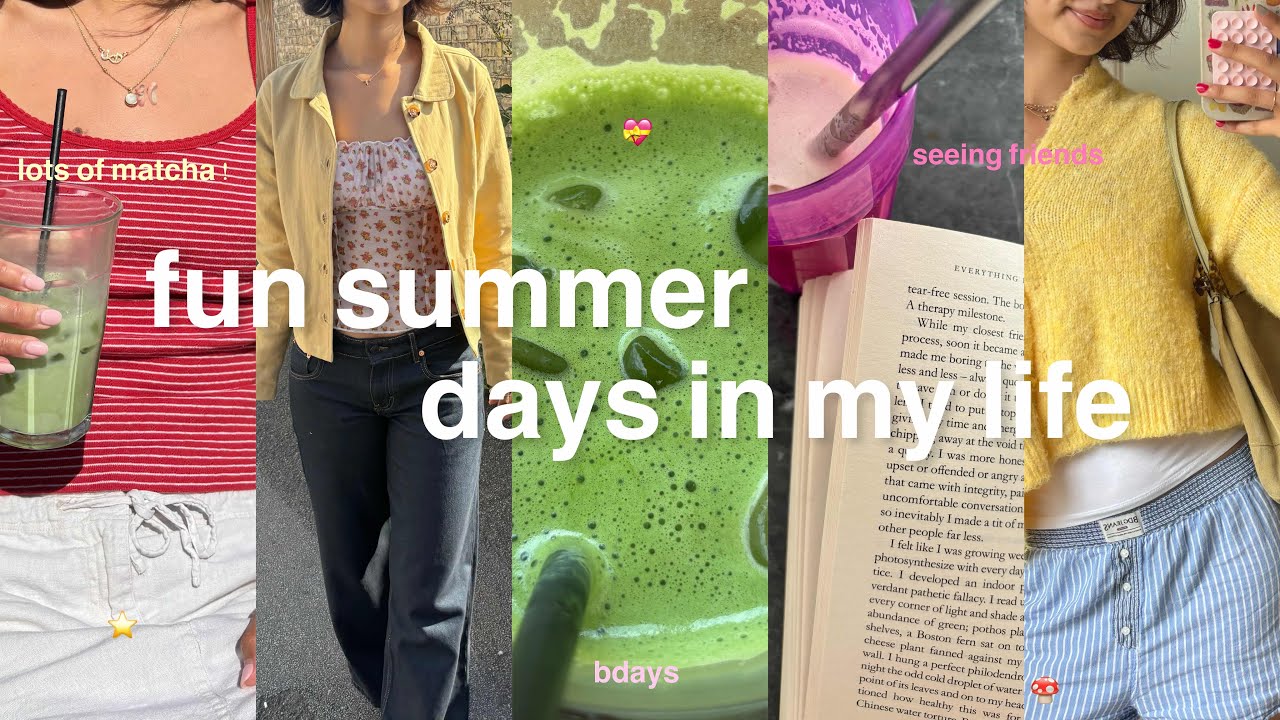 making the most of summer | chatty vlog, friends, bdays, hauls + lots of matcha