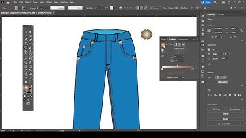 Tutorial | Denim Jean Technical Flat- Step 7. Creating Buttons Rivets with Adobe Illustrator