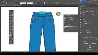 Tutorial | Denim Jean Technical Flat- Step 7. Creating Buttons Rivets with Adobe Illustrator