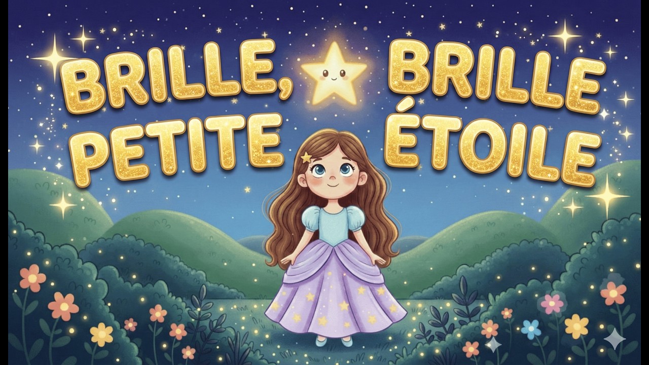 Brille, brille, petite étoile ⭐ Comptine originale pour enfants 🌙 Chanson douce et rassurante