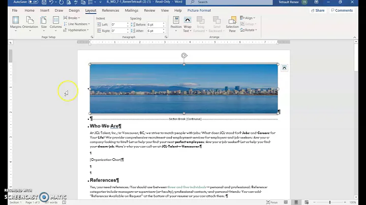 Word Module 7 Textbook Project Part 1