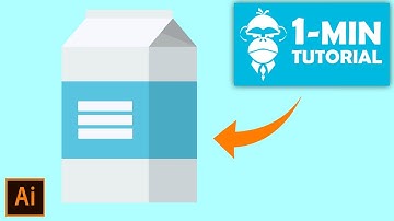 Flat Design Milk Carton - Illustrator Tutorial