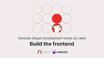 Osmosis dApps Development series by Laika - Build the frontend