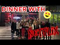 Navarro Cheer had dinner at the NETFLIX BUILDING???