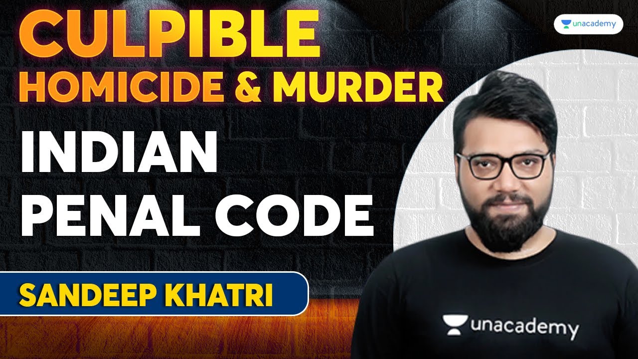 Concept Of Culpable Homicide Murder Indian Penal Code Sandeep 