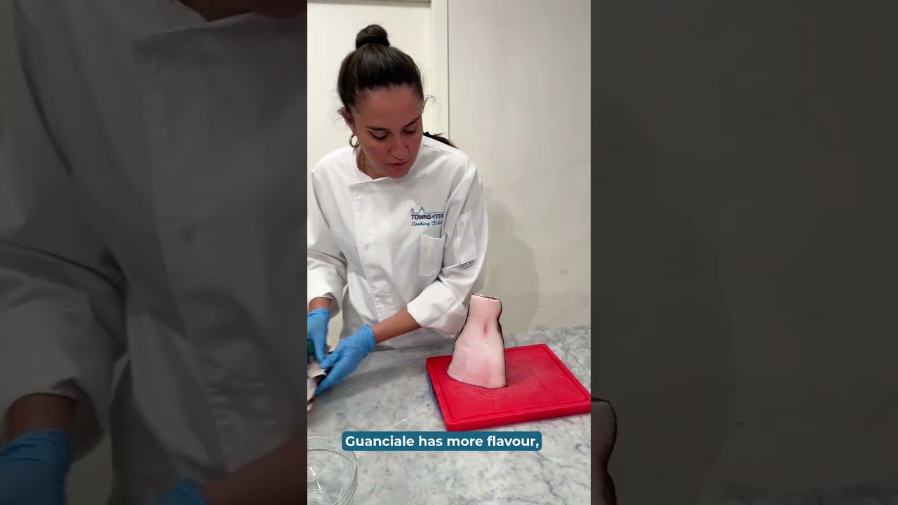 Behind the scenes: how do you slice guanciale? 🥓