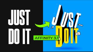 How to Create 3D Text Using CONVERT TO CURVES in Affinity By Canva ( Beginners)