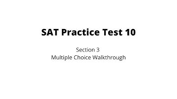 SAT Math: College Board Test 10 Section 3 Grid In Walkthrough