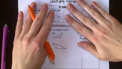 Math 1 Classifying Triangles Part 1 Notes Video