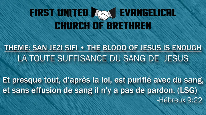 Pastor Marc Cornet: San Jezi Sifi  The Blood of Je...