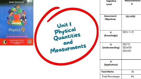 Grade 9 Physics FBISE Unit 1 | Physical Quantities and Measurement | Topics 1.2 & 1.3 | Part 1